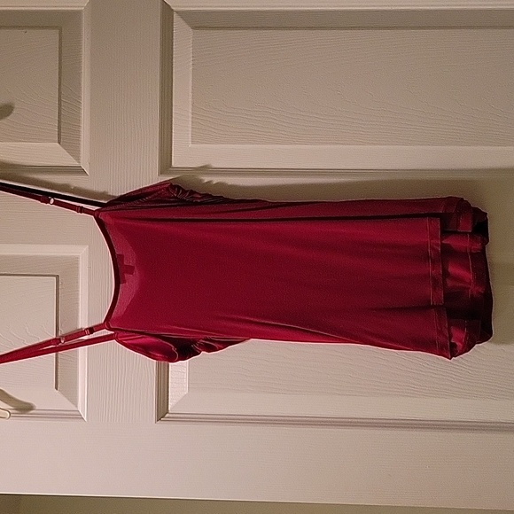 Red rouched tank from Express! - Picture 2 of 2